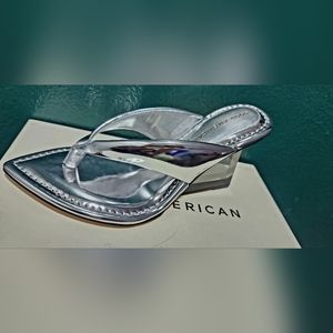 Good American silver Cinder-f*cking-rella 7.5